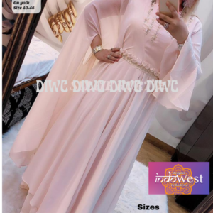 Gown in Blush pink colour