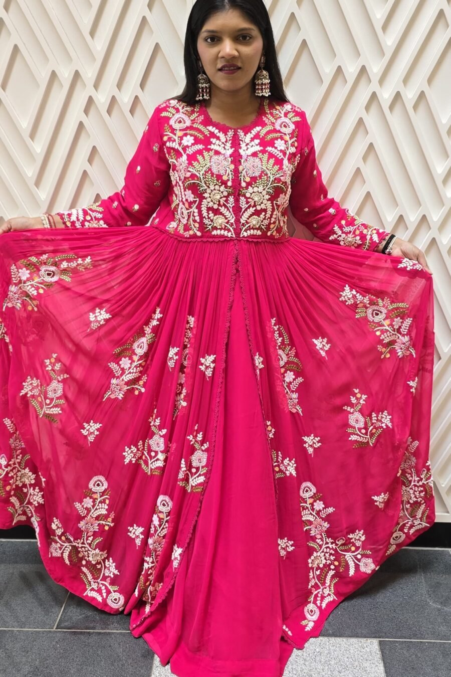 HotPink Premium Indowestern Lehenga Gown