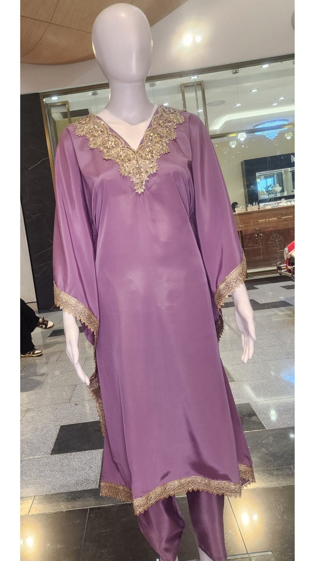 lilac kaftan 1