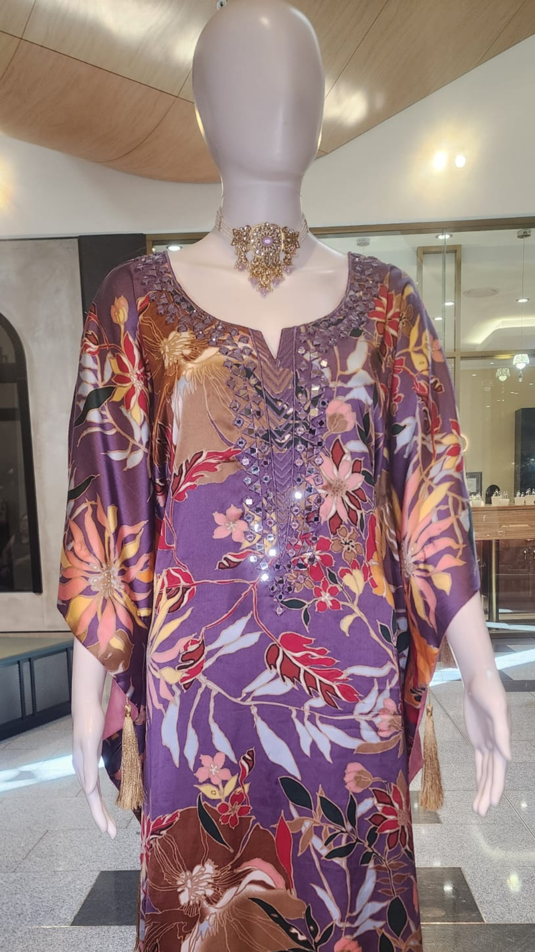 purple print kaftan2