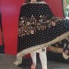 Black Heavy Embroidery Work Dupatta