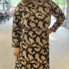 Black Indowestern Rayon Long Dress/ Gown