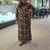 Black Indowestern Rayon Long Dress/ Gown