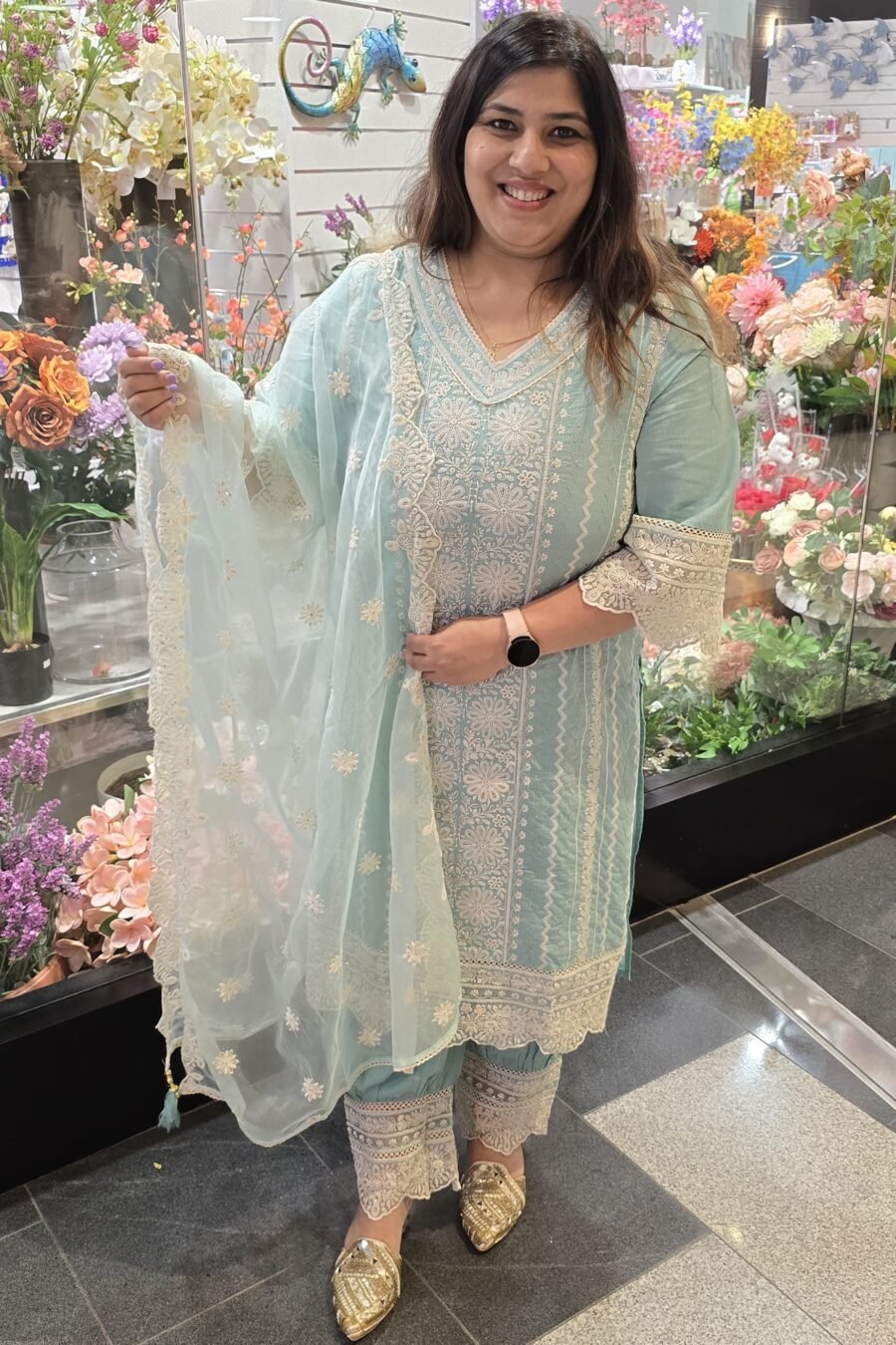 Mint Cotton Suit