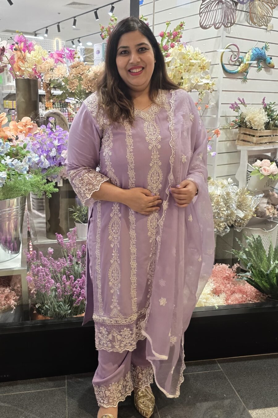 Lilac Maslin Suit