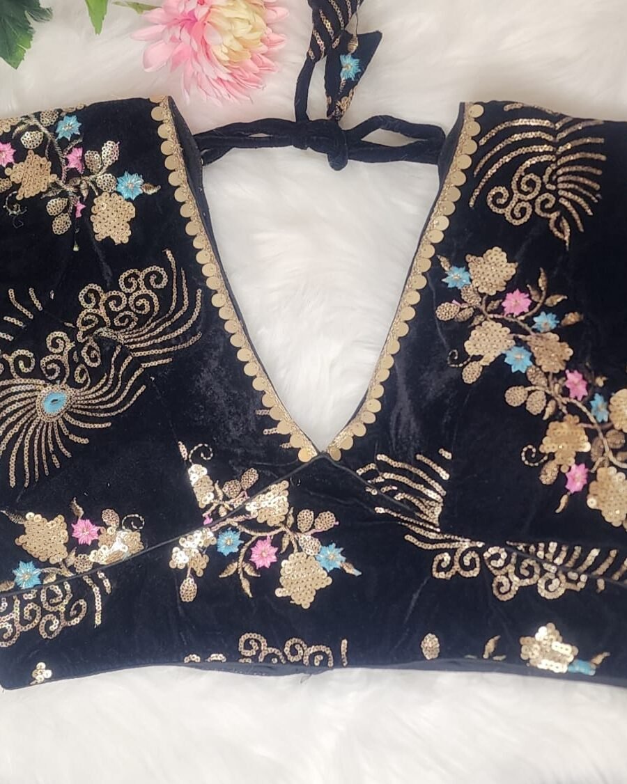 Black Velvet Blouse