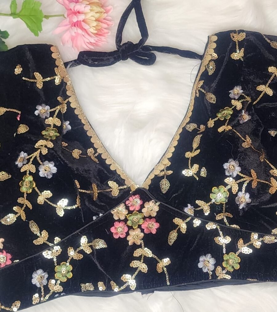 Black Velvet Blouse