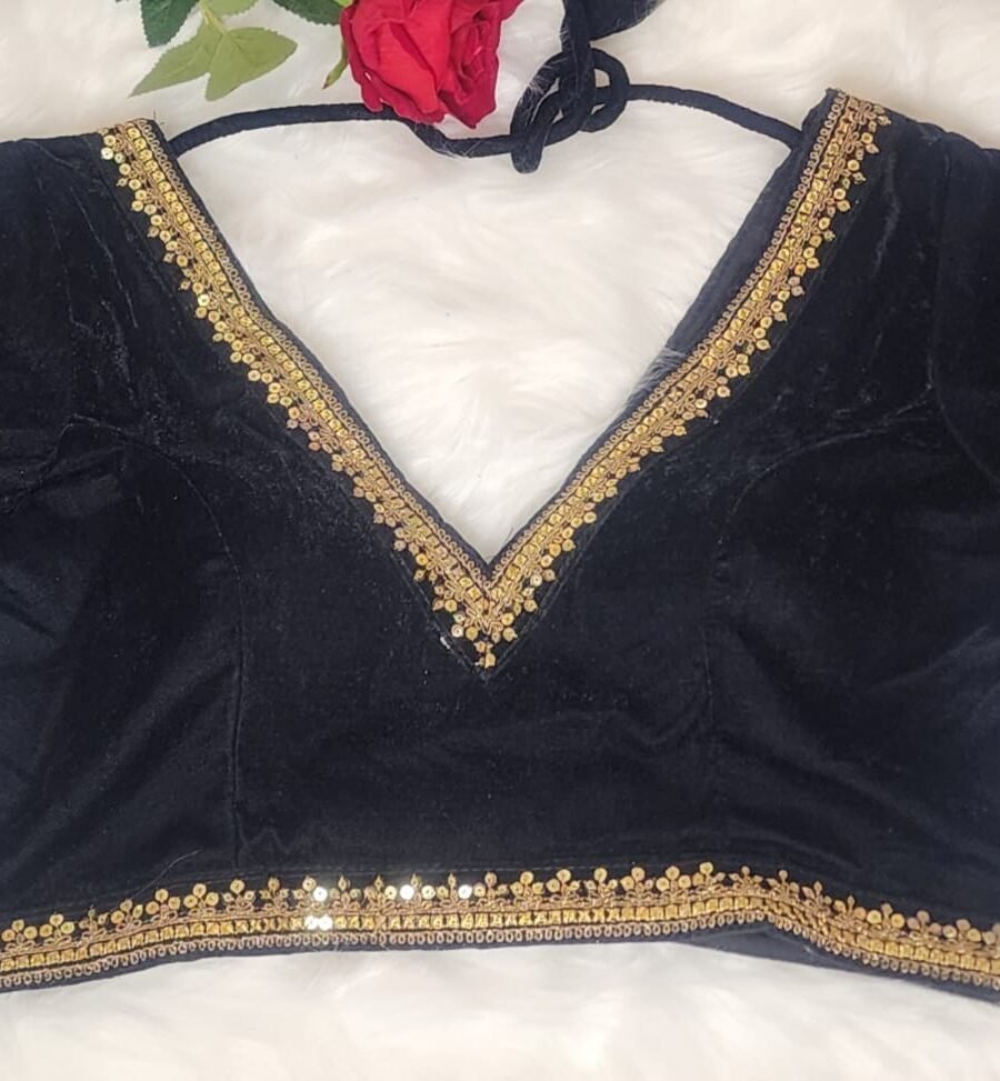 Black Velvet Blouse