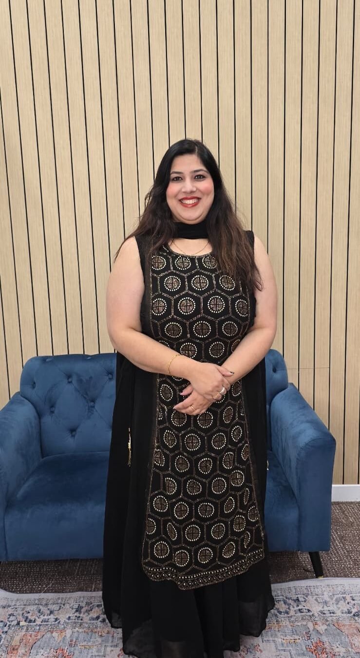 Black Indowestern Gown with Adjustable Dories