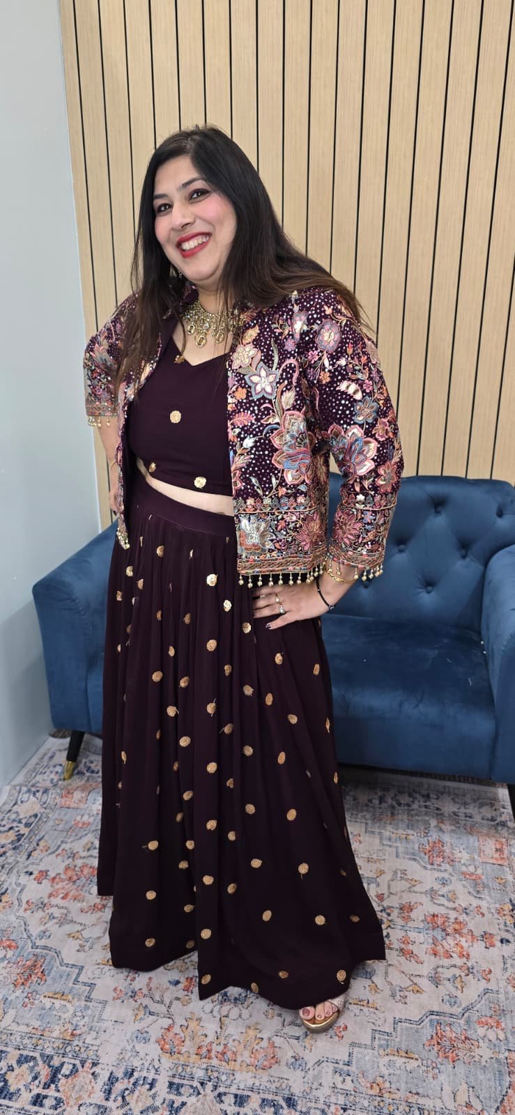 Make a bold style statement with this stunning Indo-western lehenga set - Image 7