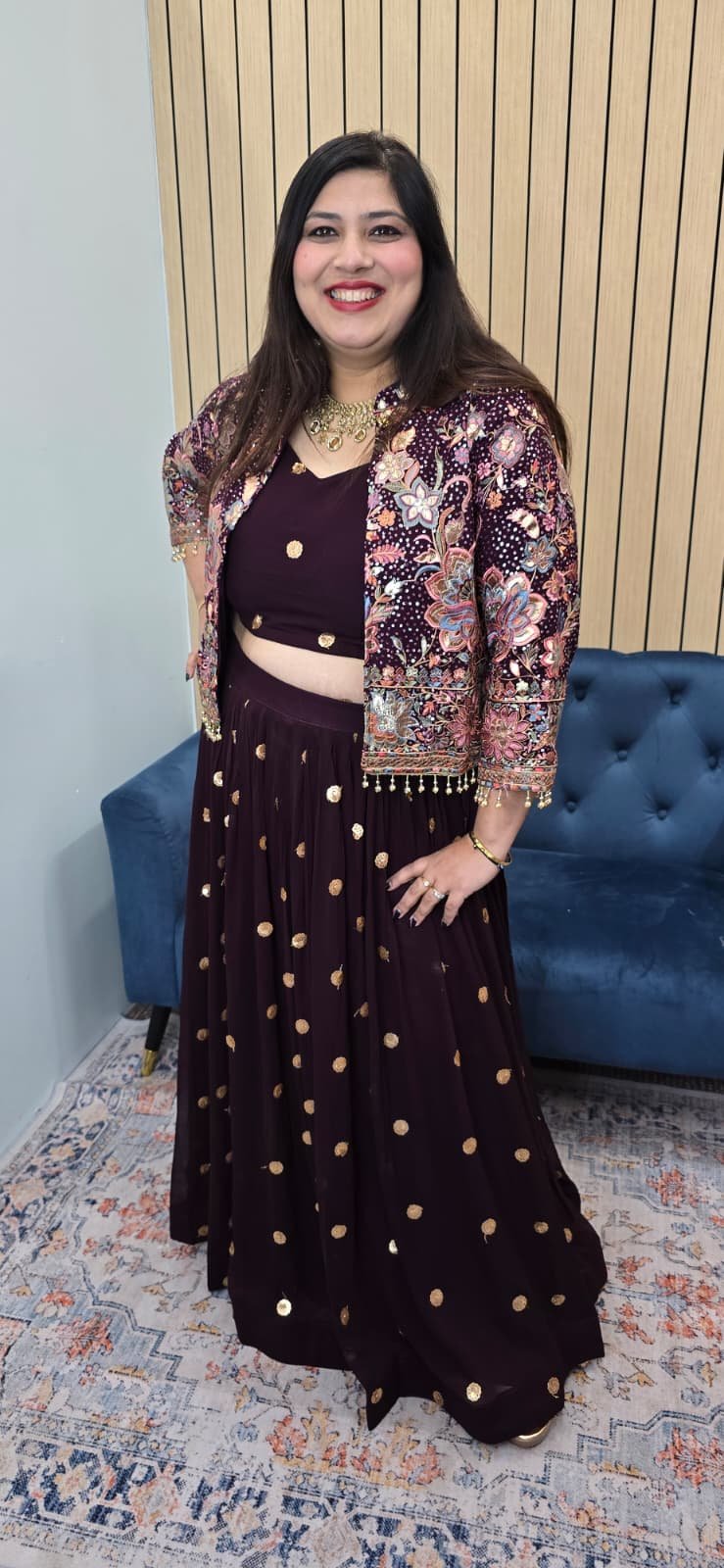 Make a bold style statement with this stunning Indo-western lehenga set - Image 6